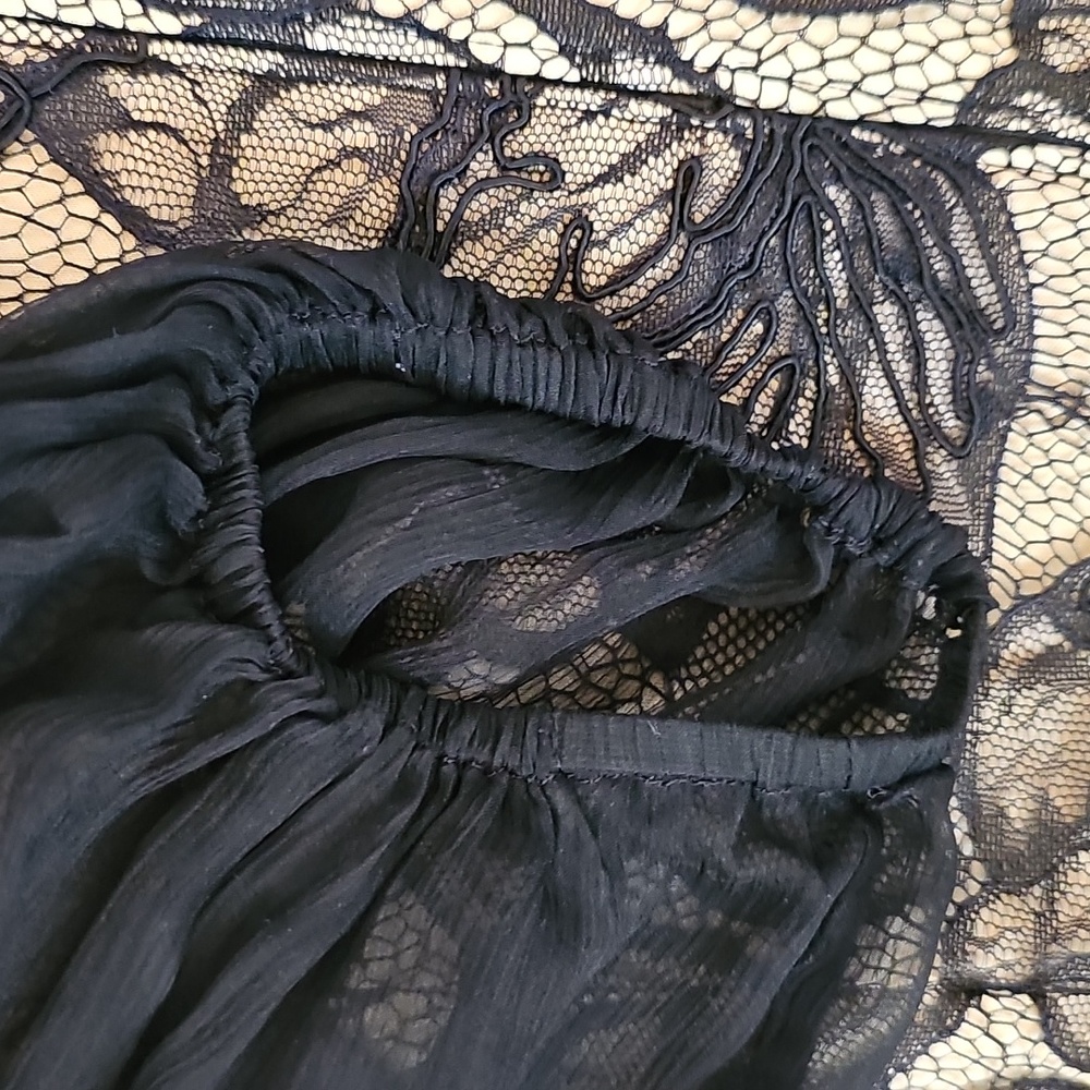 Tadashi Shoji Sheer Sleeve Lace Cocktail Dress - Picture 14 of 15